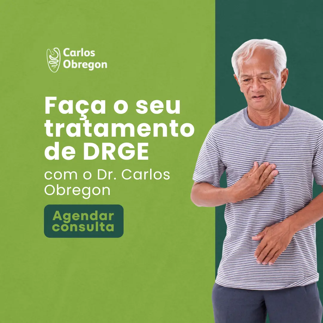 Faça o seu tratamento da Doenaçado do refluxo gastroesofágico (DRGE) com o Dr. Carlos Obregon